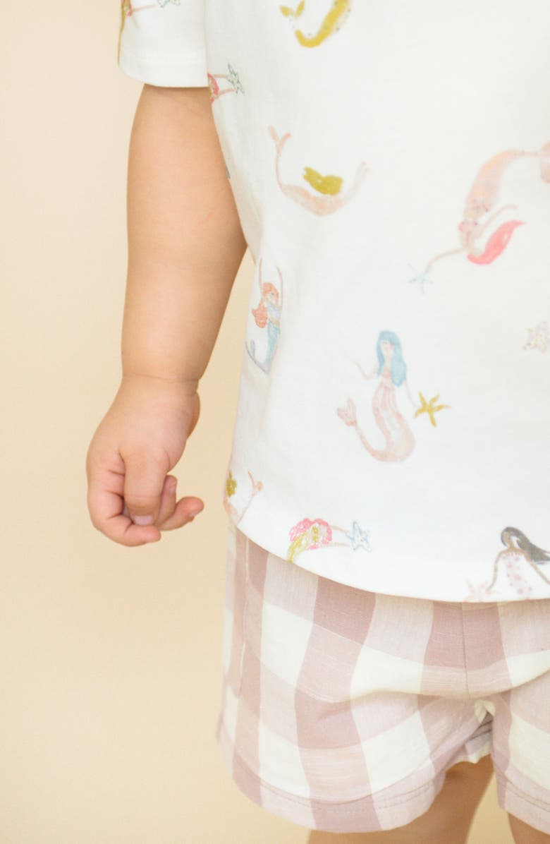 Pehr Kids' Dropped Shoulder Organic Cotton T-Shirt, Alternate, color, Mermaid Melody