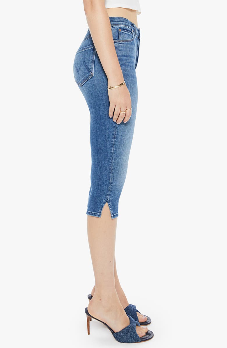 MOTHER The Stunner Bunny Snip Capri Jeans, Alternate, color, Connect The Dots