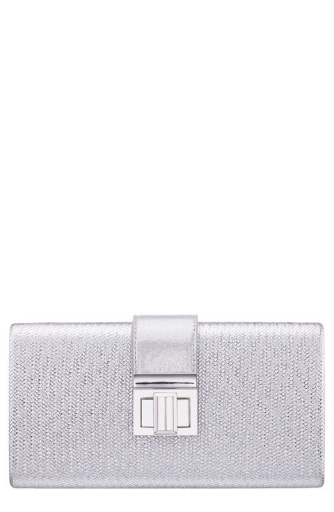 Presly Faux Leather Clutch
