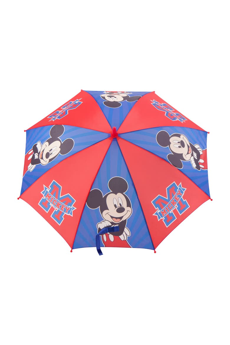 Mickey Mouse Kids Umbrella, Alternate, color, RED