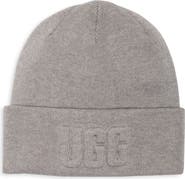 UGG® Raised Logo Cuff Knit Beanie