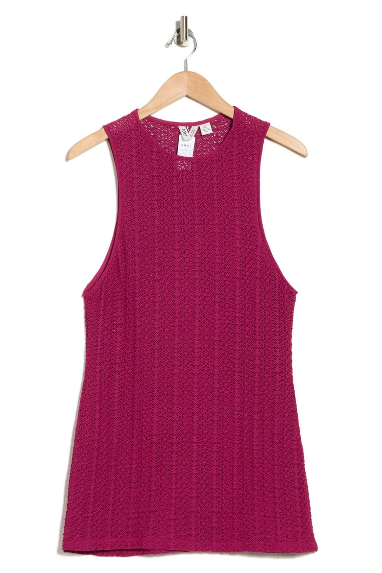 Open Stich Cover-Up Minidress, Alternate, color, RASPBERRY