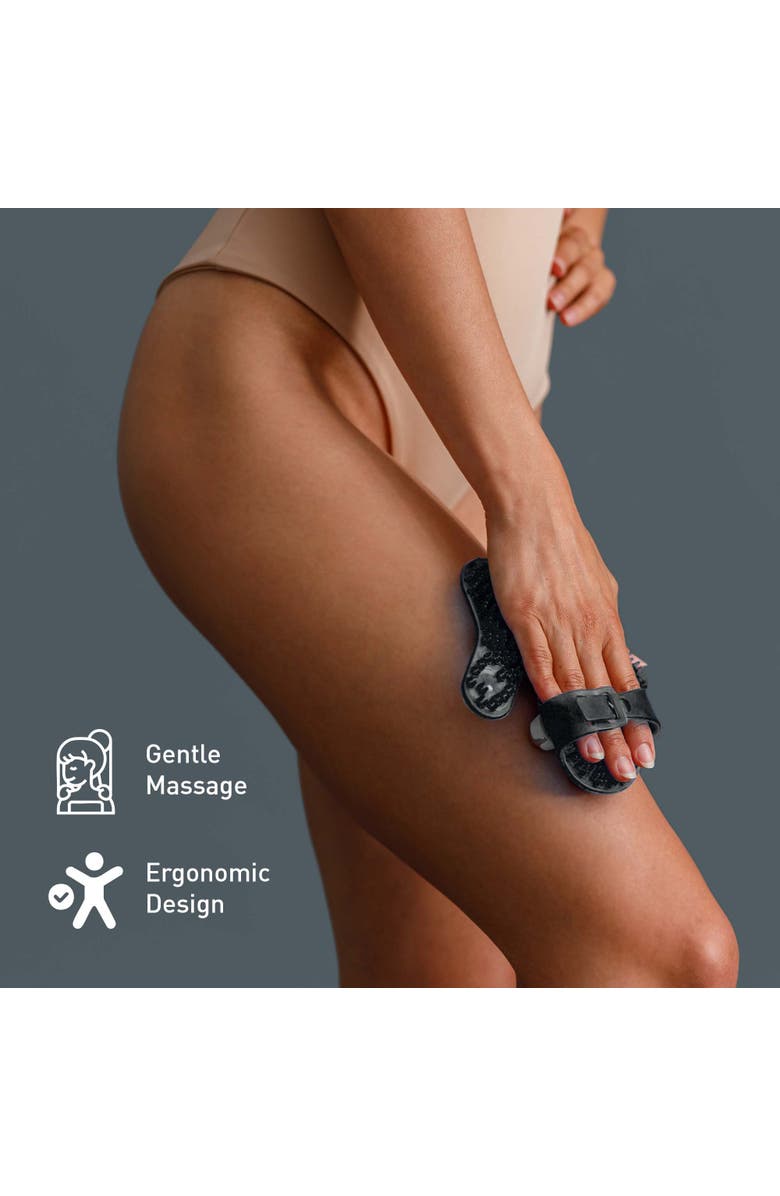 PURSONIC Mario Lopez Palm Shaped Massage Glove, Alternate, color, Black