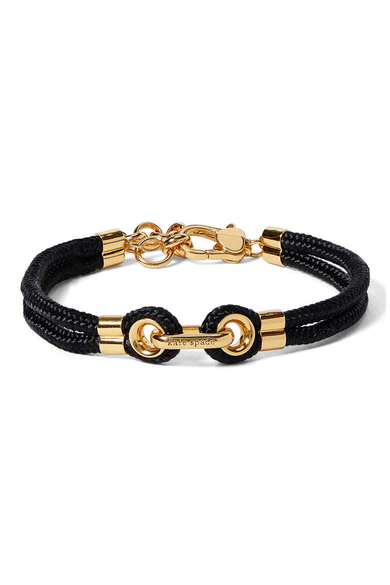 know the ropes bracelet, Main, color, BLACK