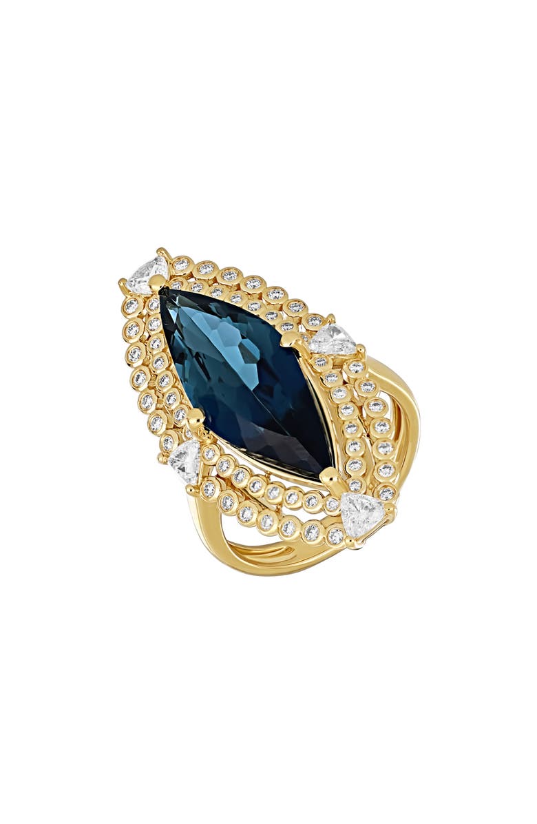 Bony Levy Iris Topaz & Diamond Trend Ring, Main, color, 