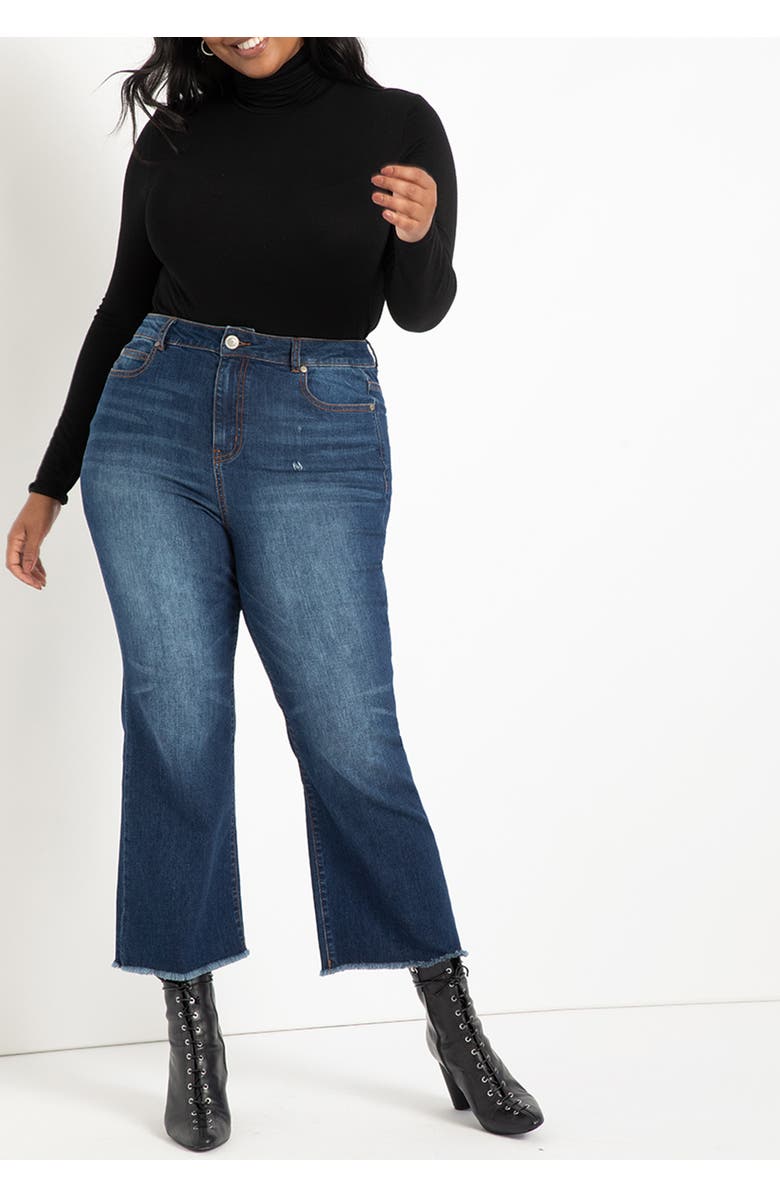 ELOQUII Layering Turtleneck, Alternate, color, Totally Black