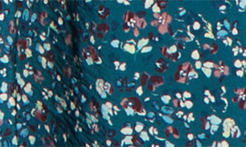 Marine Layer Annika Floral Midi Dress In Blue