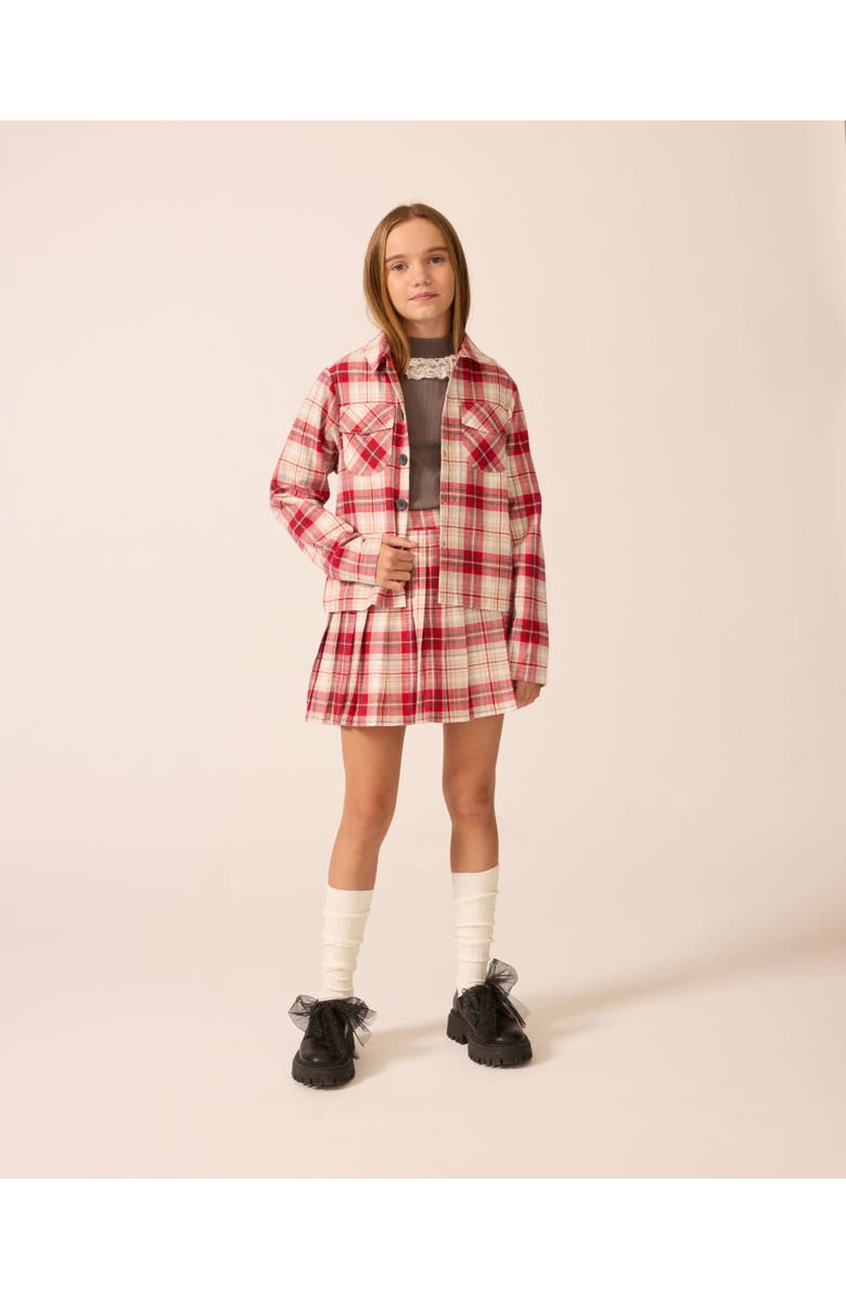 The Sunday Collective Flannel Shirt, Alternate, color, Jazzberry Plaid
