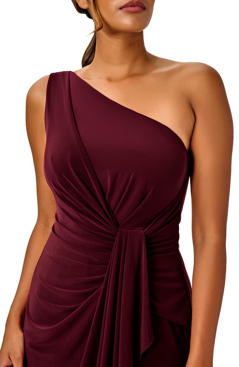 One-Shoulder Jersey Gown