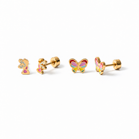 Whimsical Stud Earrings Set