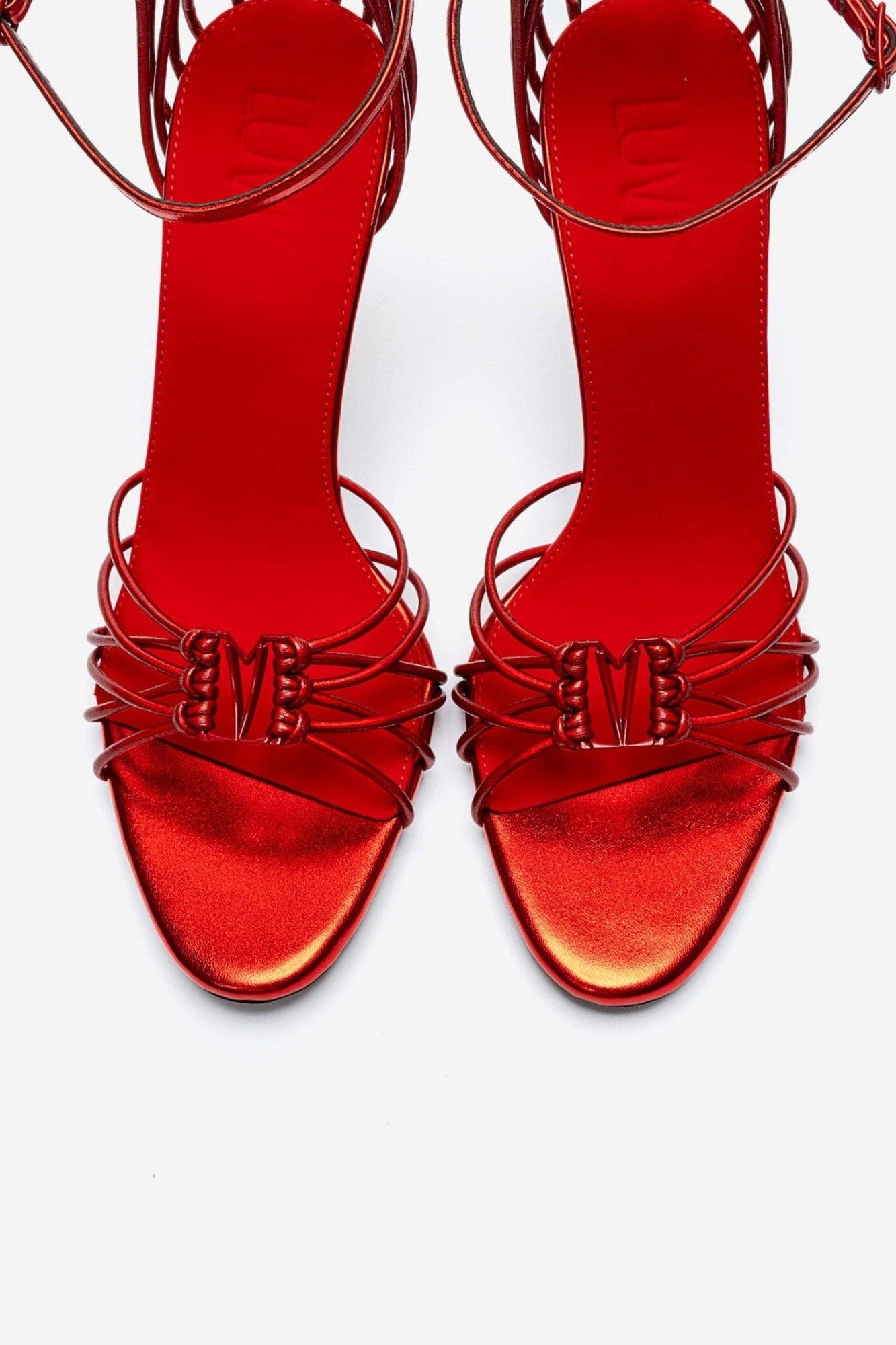 Arona Ankle Strap Stiletto Sandal, Alternate, color, Red