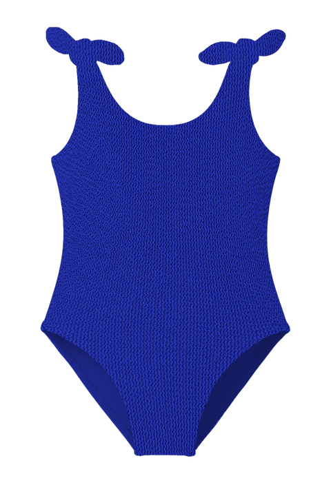 Crinkle Bow Tie One Piece