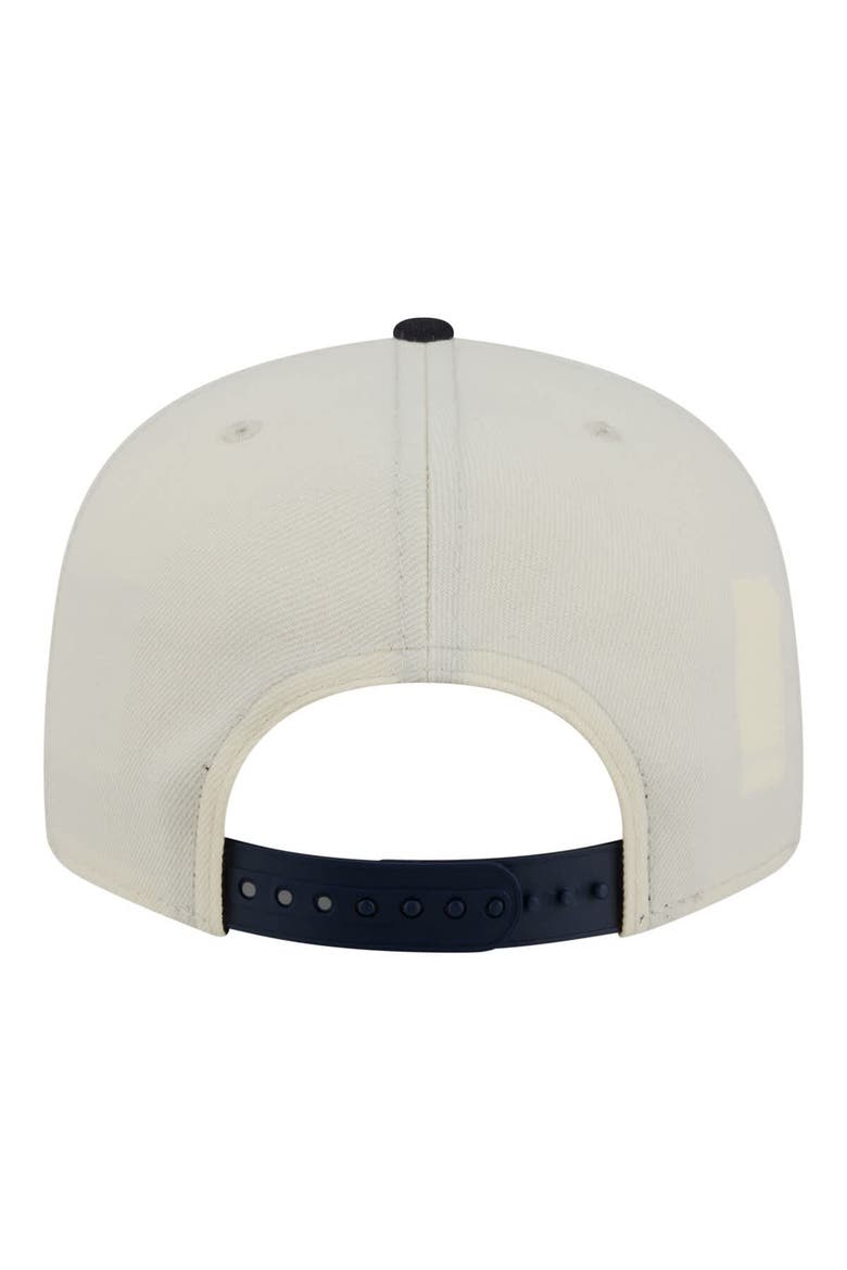 Men's New Era Cream/Navy New York Yankees Localized 9FIFTY Snapback Hat, Alternate, color, Cream
