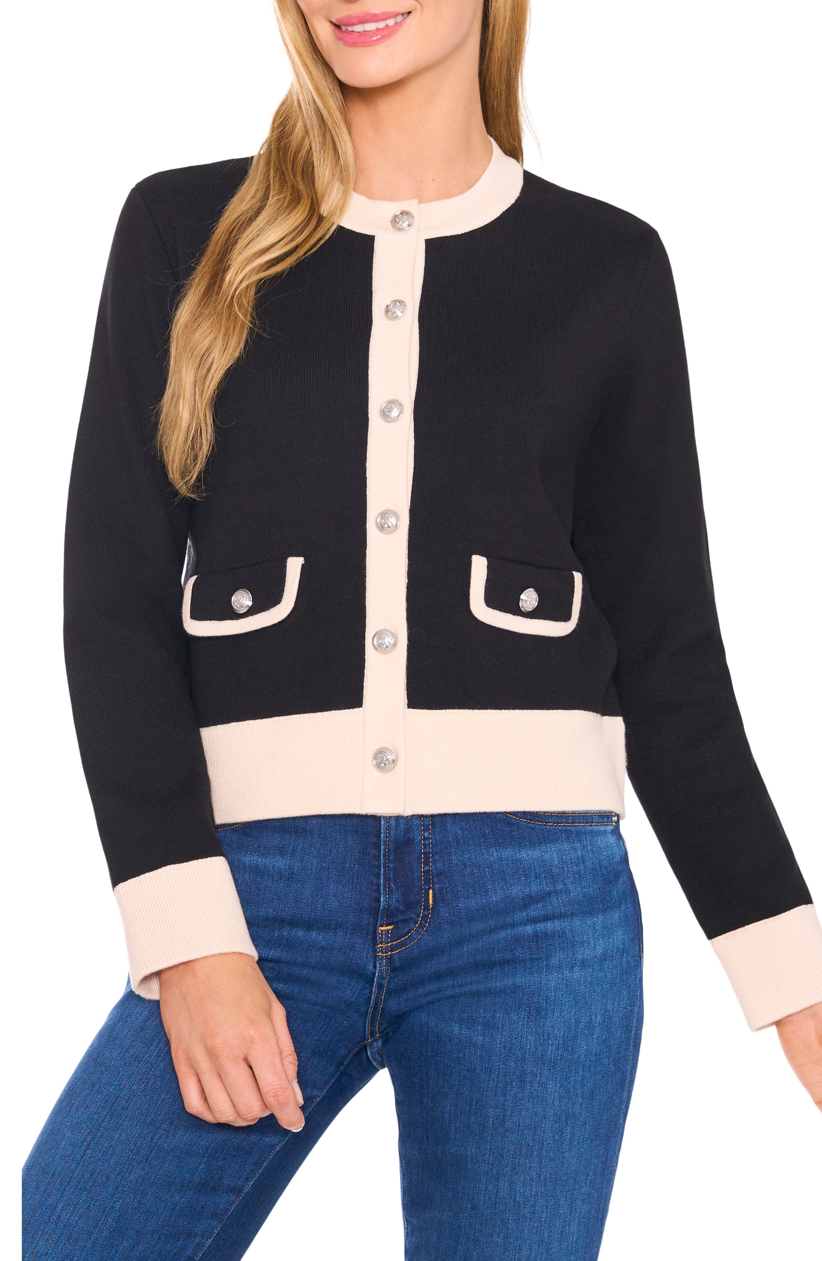 CeCe Colorblock Cardigan