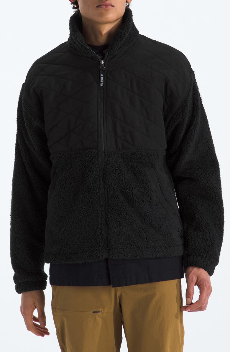 The North Face Cabin Fleece Jacket, Main, color, The North Face Black