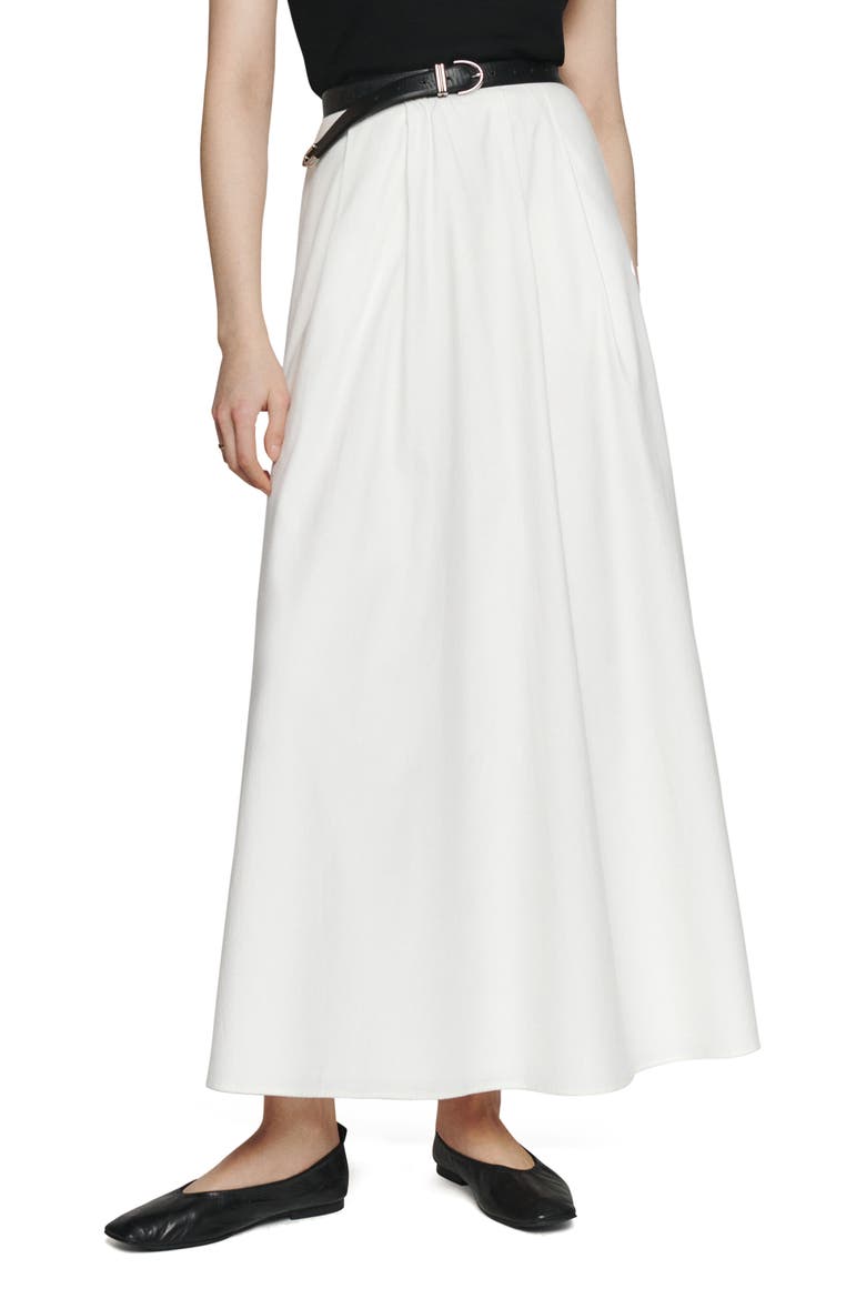 Lucy Stretch Organic Cotton Skirt, Main, color, WHITE