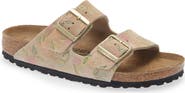 Birkenstock Arizona Flower Print Slide Sandal