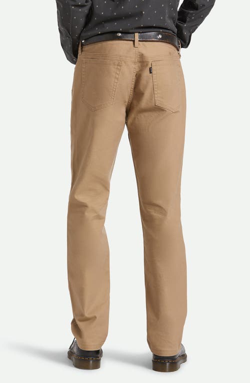 Brixton Builders Five-pocket Pants In Brown