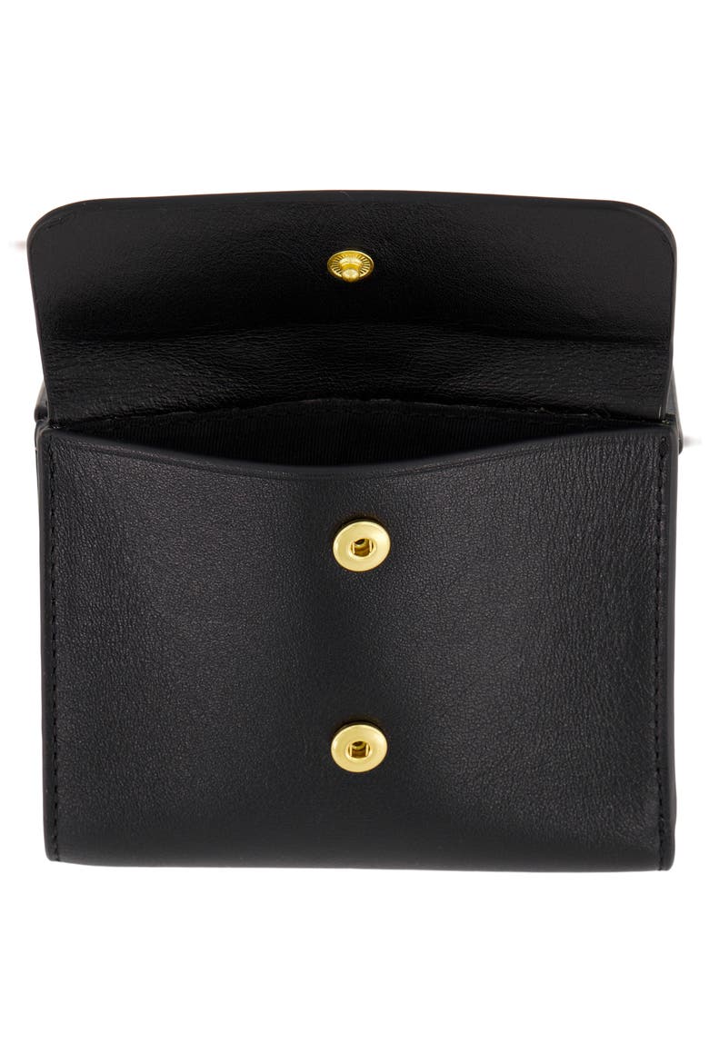 Nappa Simple Trifold Wallet, Alternate, color, BLACK