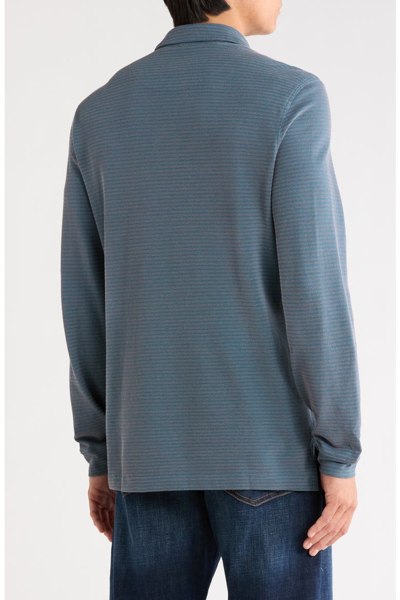Cotton Jacquard Polo, Alternate, color, LAKE