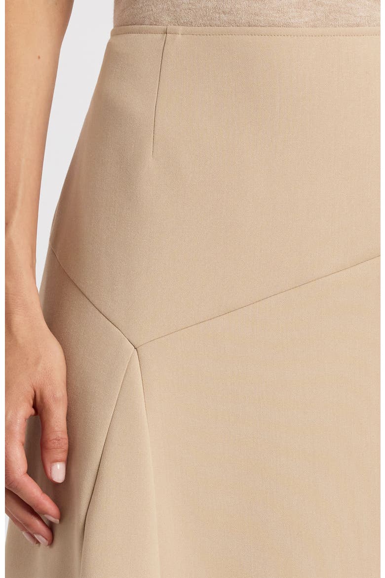 Myna Asymmetrical Midi-Length Skirt, Alternate, color, Sand