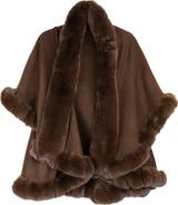 SAACHI Tiered Faux Fur Cardigan