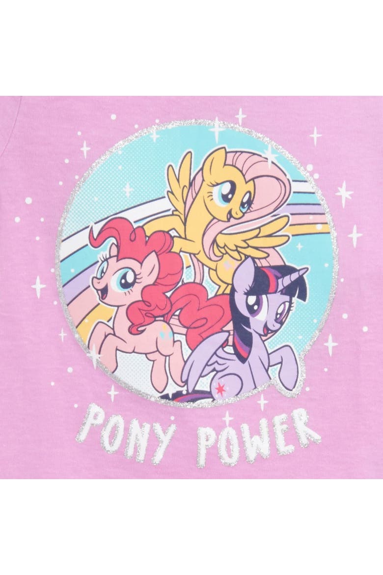 Glitter 3-Pack T-Shirts, Alternate, color, Grey Pink Blue