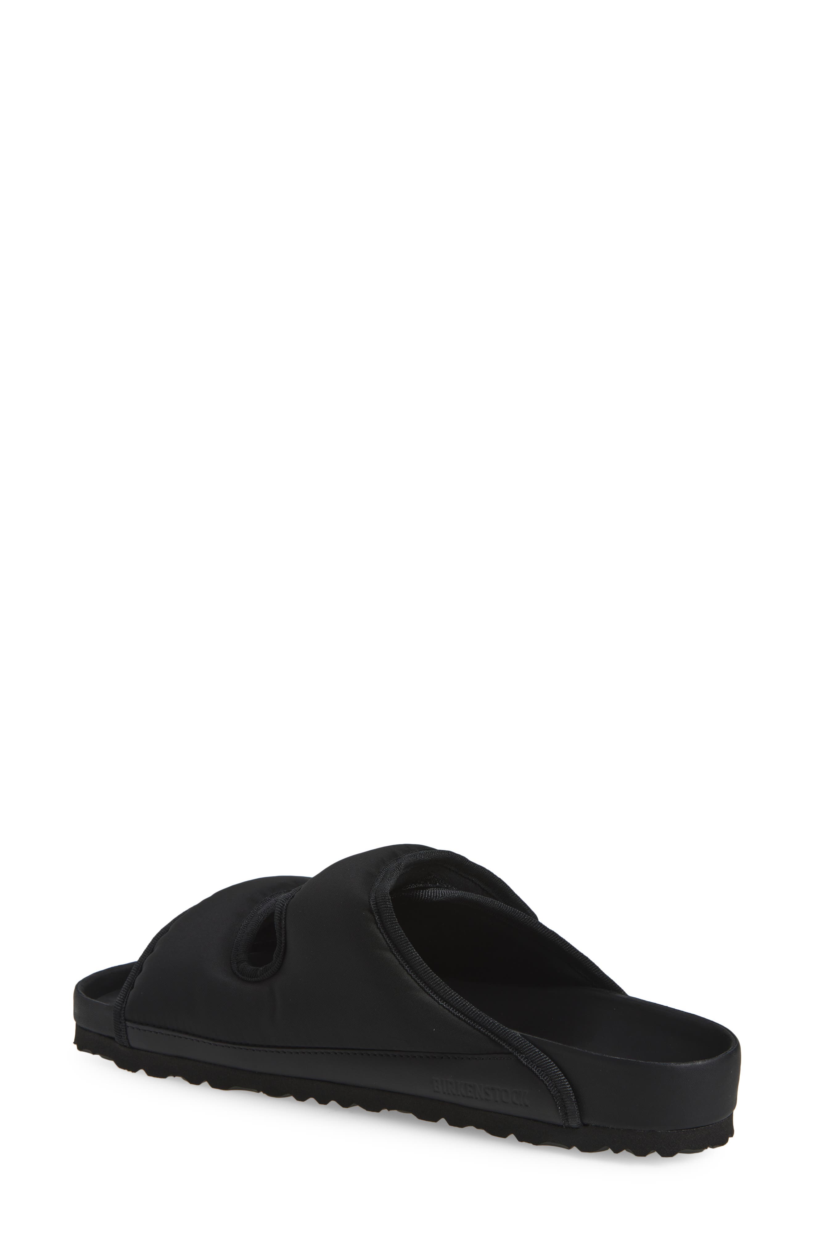 1774 BIRKENSTOCK Arizona Black Cozy Nylon Sandal, Alternate, color, 