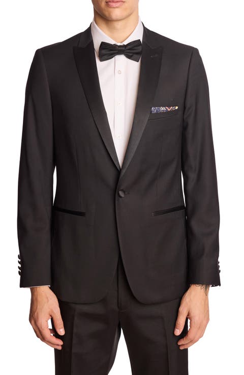 Grosvenor Slim Fit Peak Lapel Tuxedo Jacket (Big & Tall)