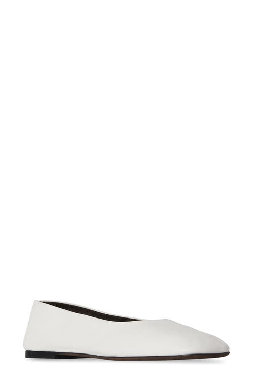 The Row Square Toe Ballerina Flat