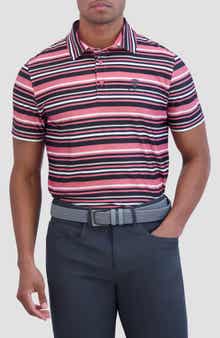 Ben Sherman Stripe Print Stretch Tech Polo