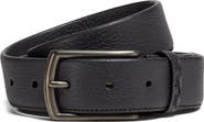 ZEGNA Triple Stitch Leather Belt