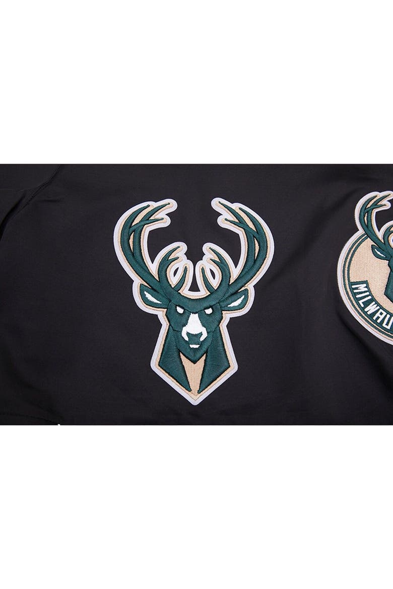Men's Pro Standard Black Milwaukee Bucks Classics Woven Shorts, Alternate, color, Black