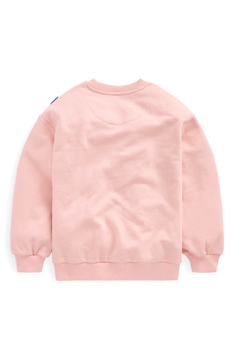 Mini Boden Kids' Rainbow Heart Sweatshirt, Alternate, color, 