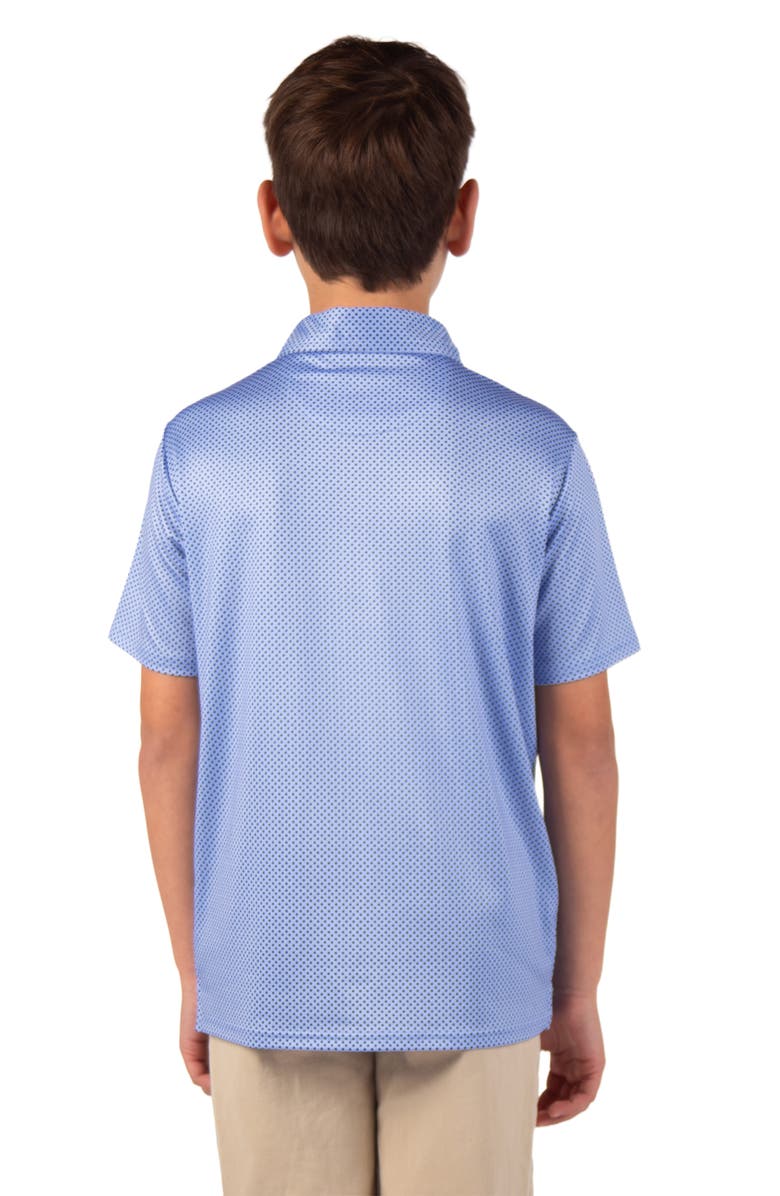 TailorByrd Kids' Mini Dots Performance Polo, Alternate, color, Blue