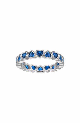 Created Ruby Heart Eternity Ring