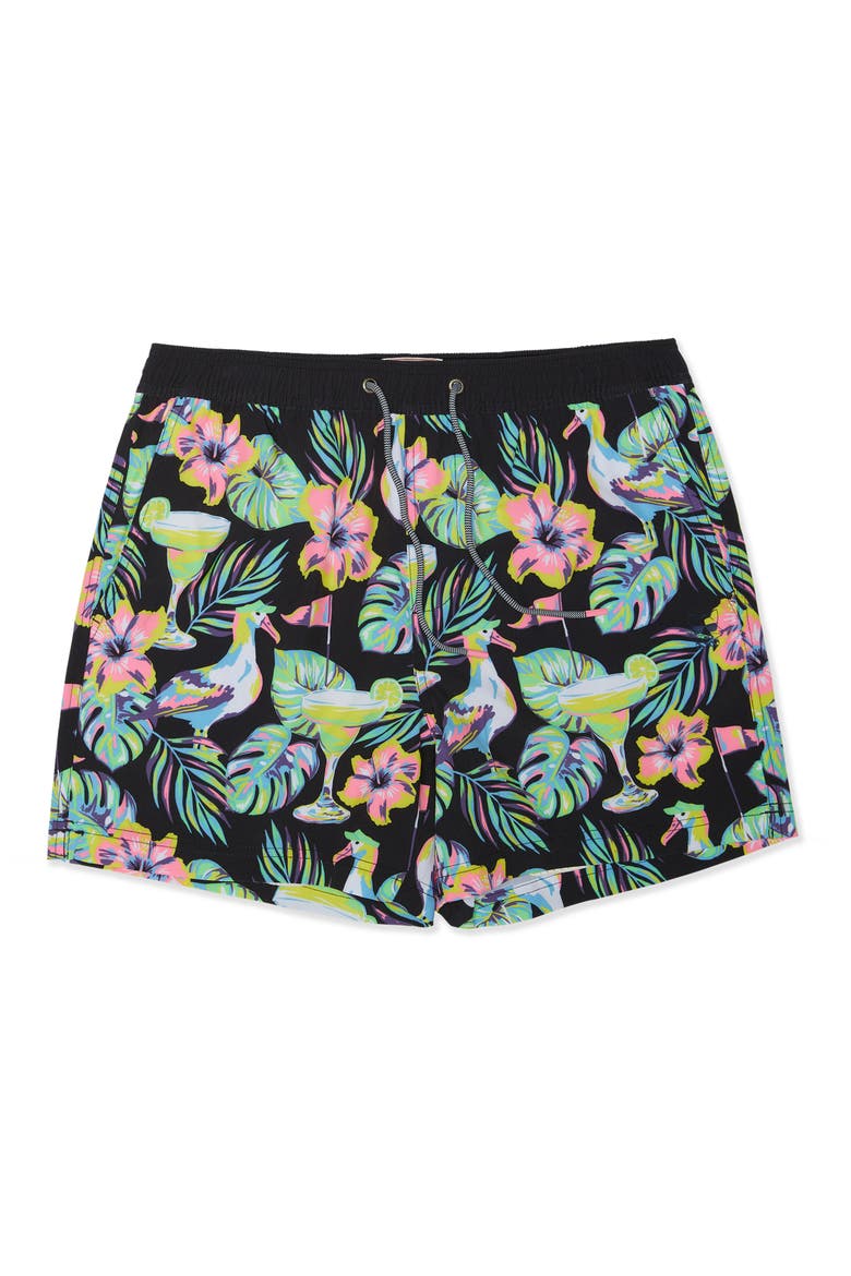 Tross Party Starter 5-Inch Swim Trunks, Main, color, BLACK