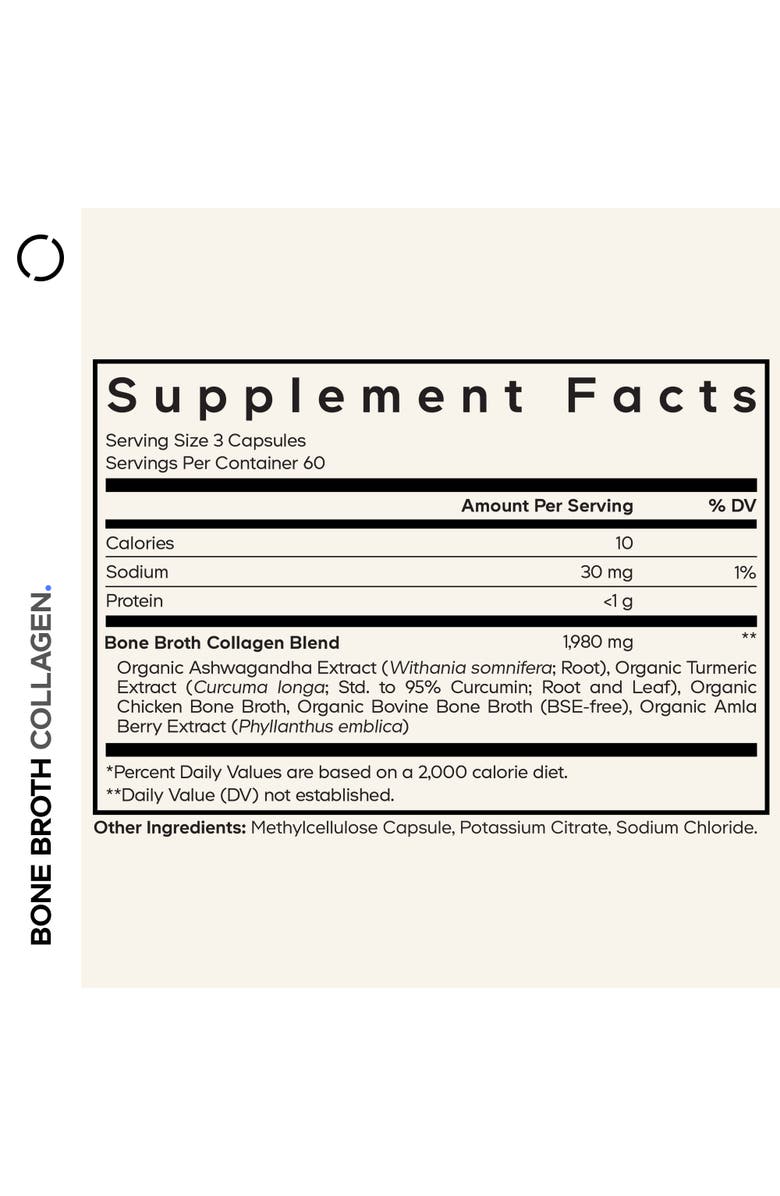 Codeage Bone Broth Collagen Peptides Supplement, Alternate, color, 