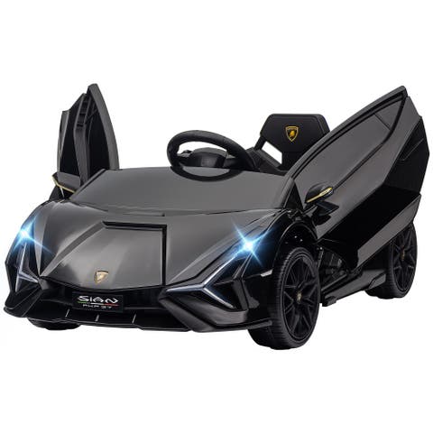 12V Lamborghini SIAN Licensed Ride on Car with Remote Control, Horn, Music, Headlights