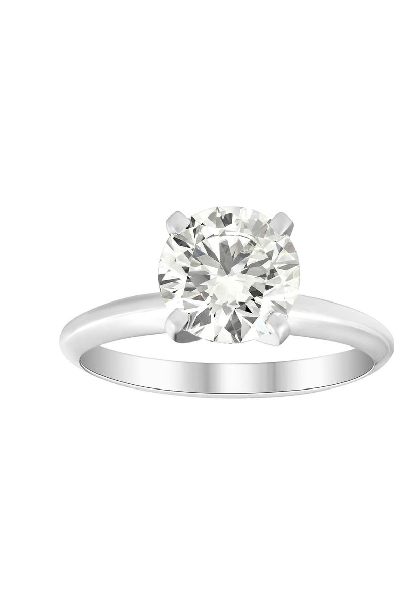 Bliss Diamond 1 3/4Ct Solitaire Diamond Platinum Engagement Ring Lab Grown, Main, color,