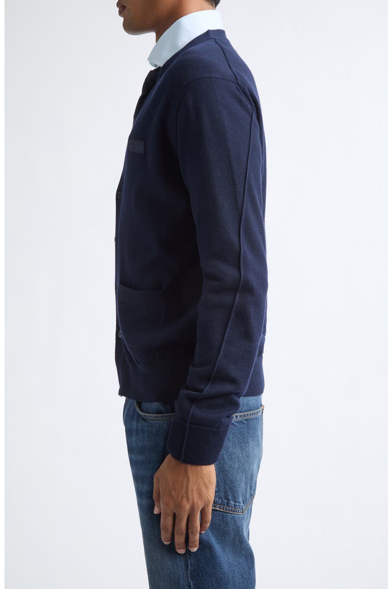 Wool V-Neck Cardigan, Alternate, color, NIGHT BLUE