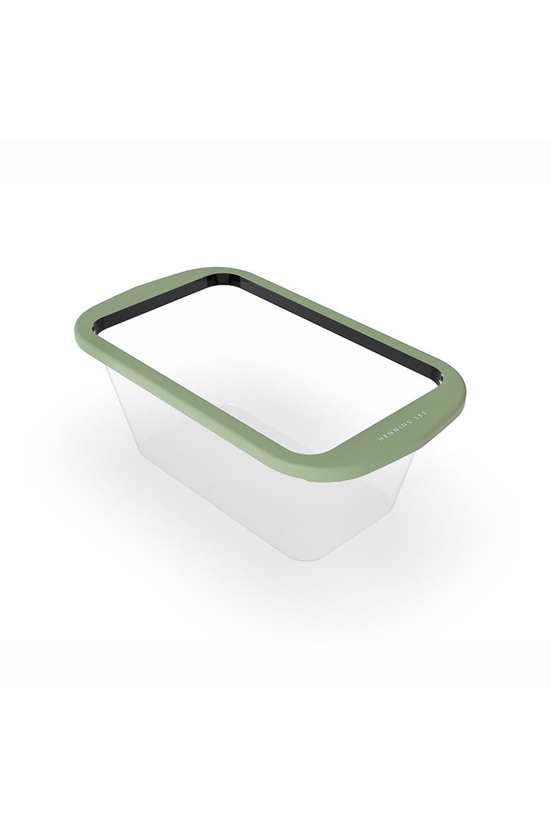Look and Cook Clear Silicone Loaf Pan, Moss, Main, color, Moss