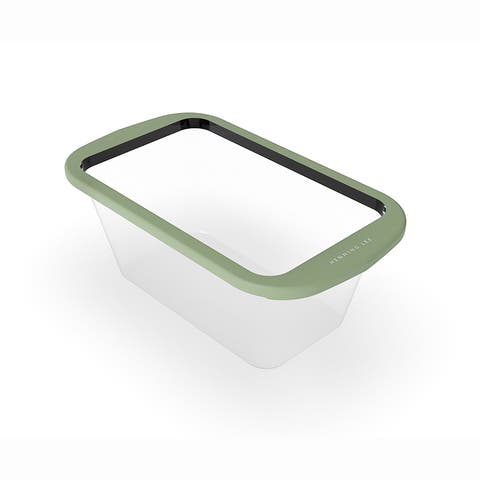 Look and Cook Clear Silicone Loaf Pan, Moss