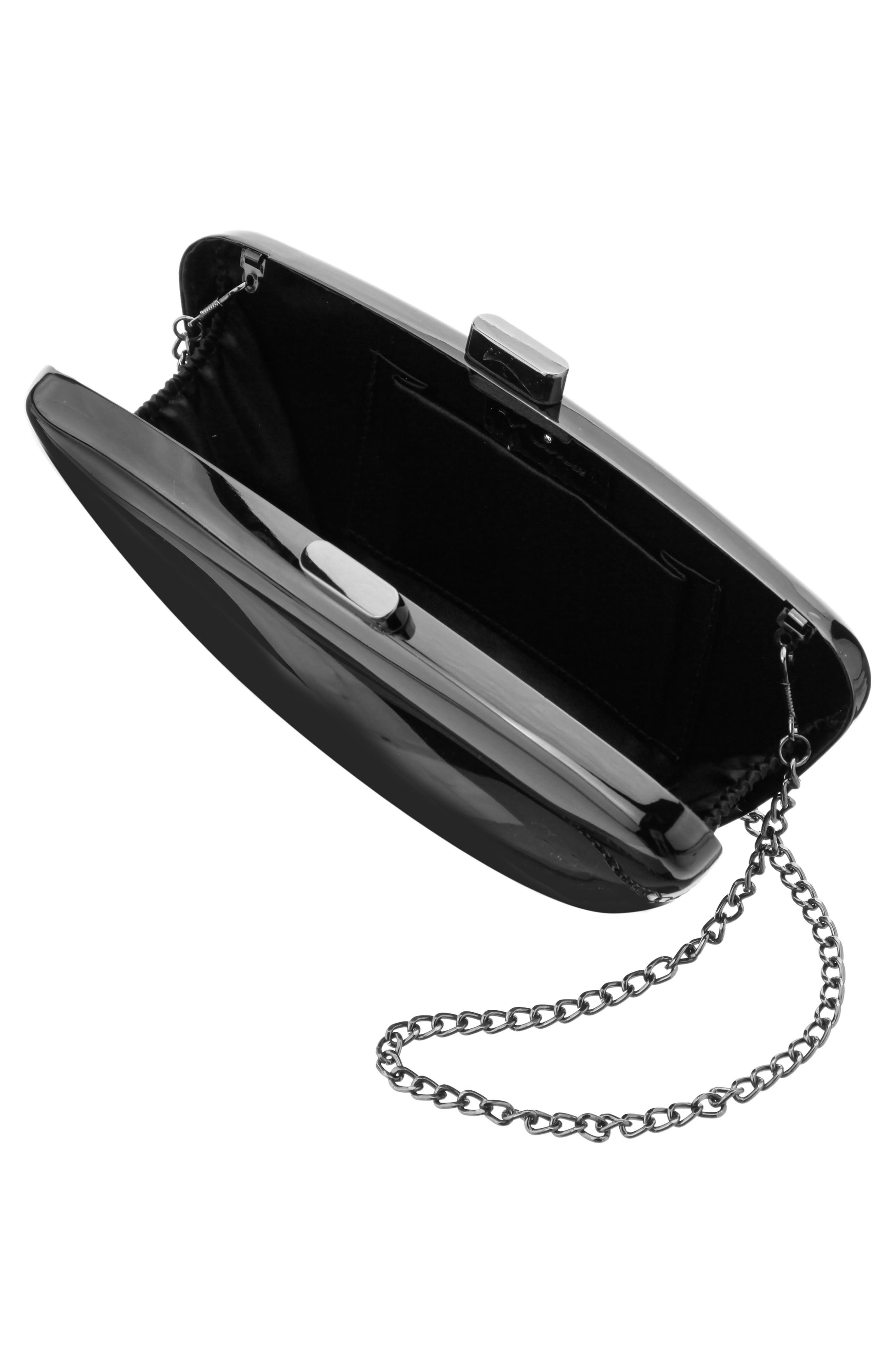 Nina Wham Minaudière Clutch, Alternate, color, Gunmetal