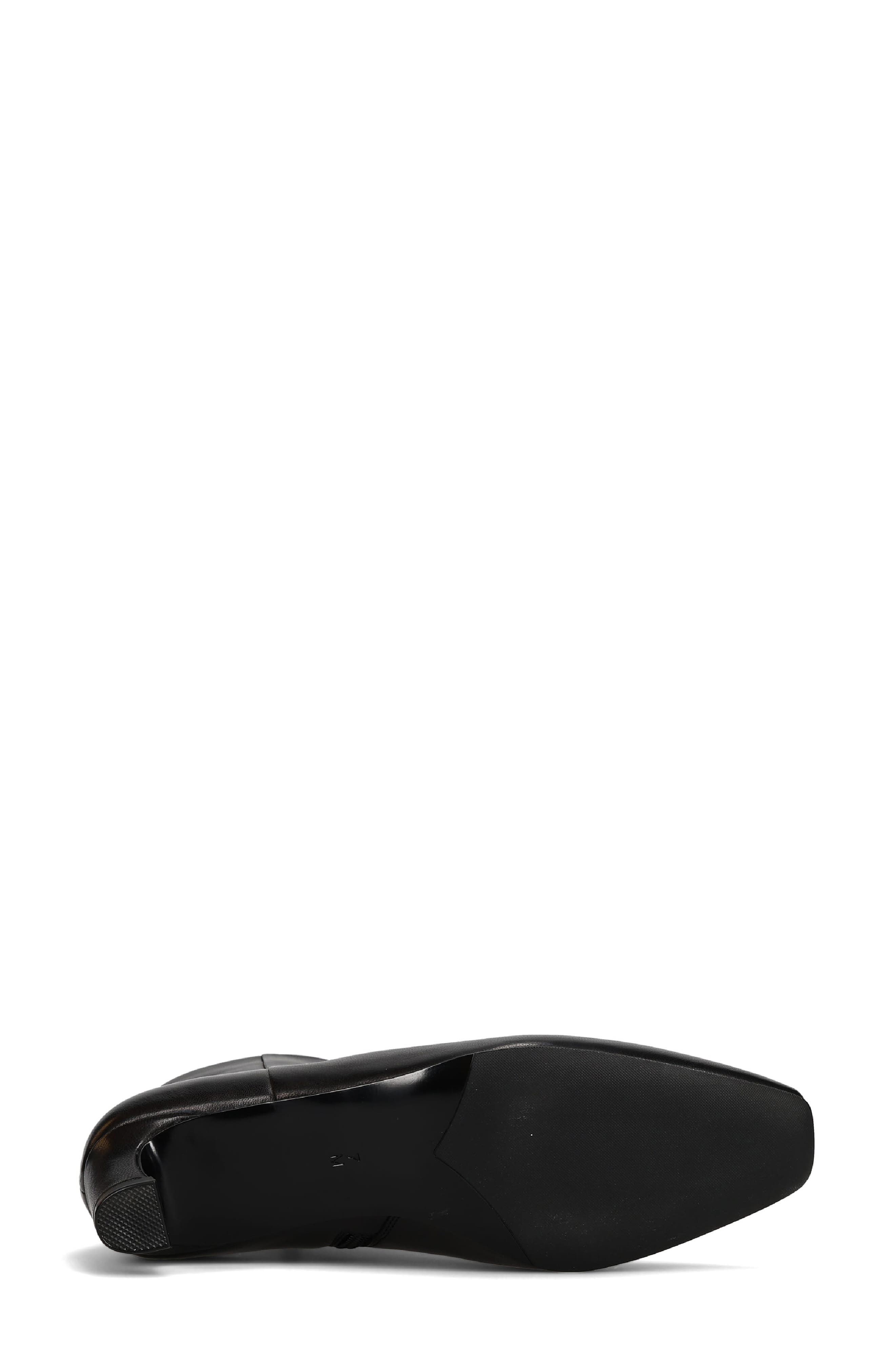 Sadie Leather Bootie, Alternate, color, BLACK