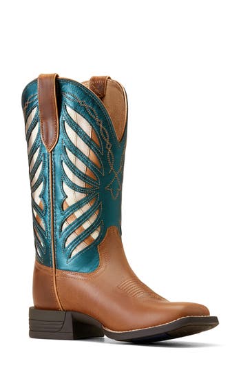 Ariat Longview Buttered Rum Western Boot In Brown