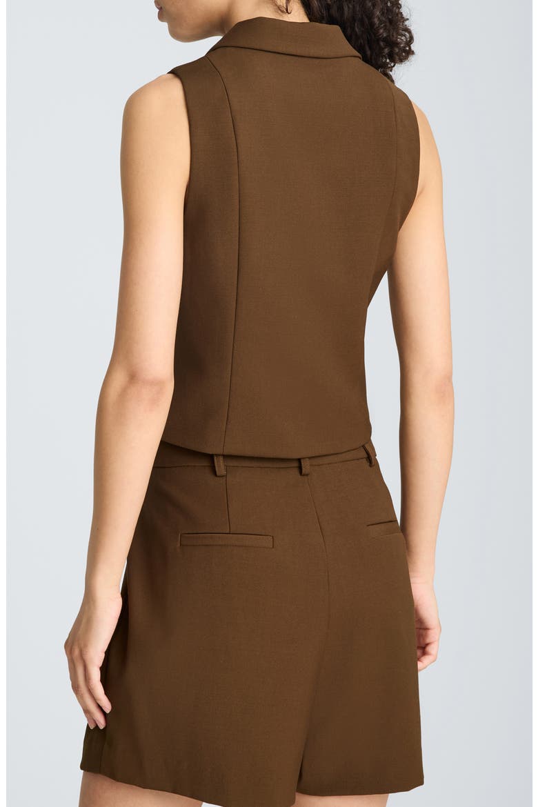 Notch Collar Vest, Alternate, color, BRUNETTE