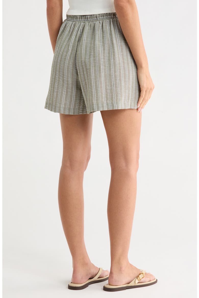 Stripe Drawstring Shorts, Alternate, color, ARMY STRIPE