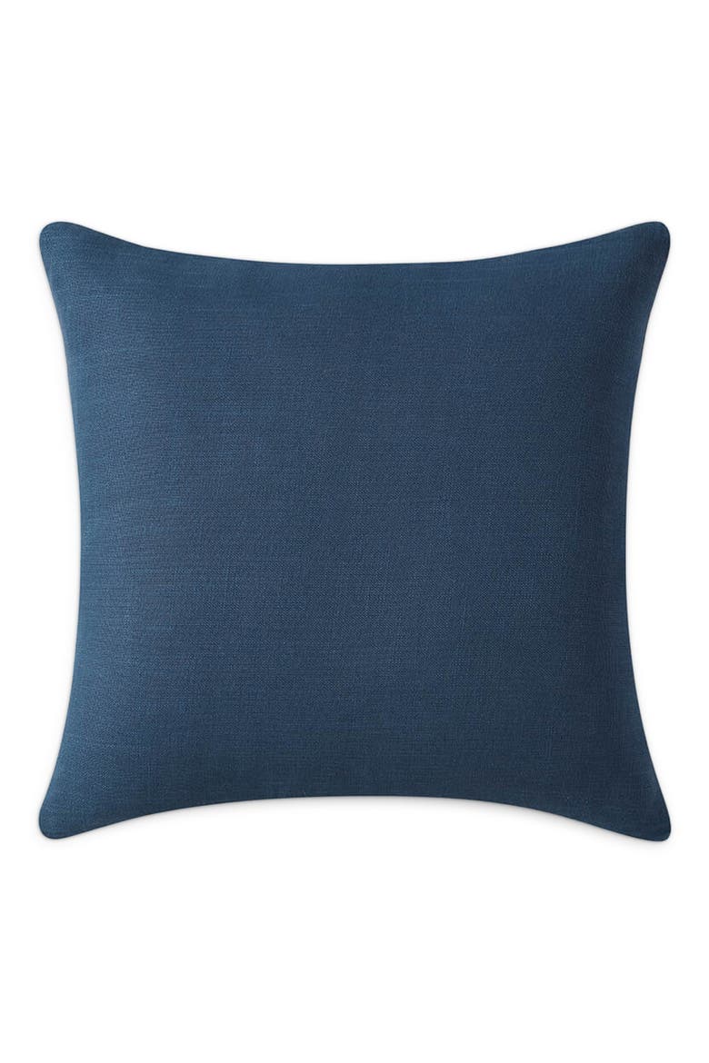 Crane in the Clouds Big Throw Pillow, Alternate, color, BARITONE BLUE