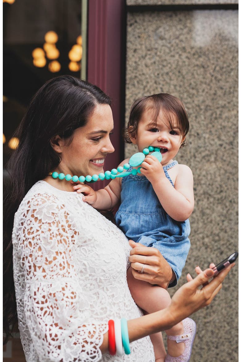 Perry Teether Necklace, Alternate, color, TURQUOISE